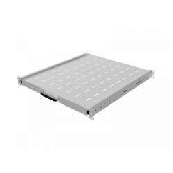 Półka wysuwana do szaf rack 19 cali 500mm szara | PartsPC.pl