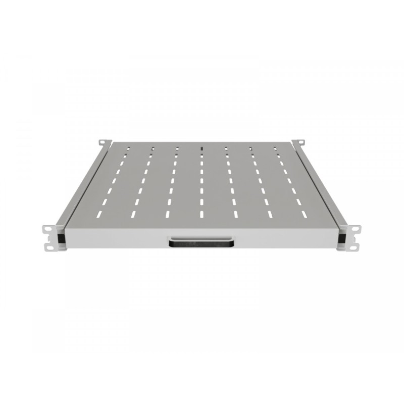 Półka wysuwana do szaf rack 19 cali 500mm szara | PartsPC.pl