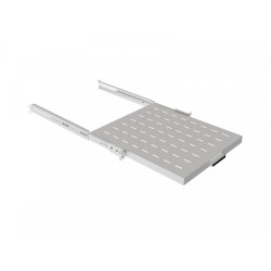 Półka wysuwana do szaf rack 19 cali 500mm szara | PartsPC.pl