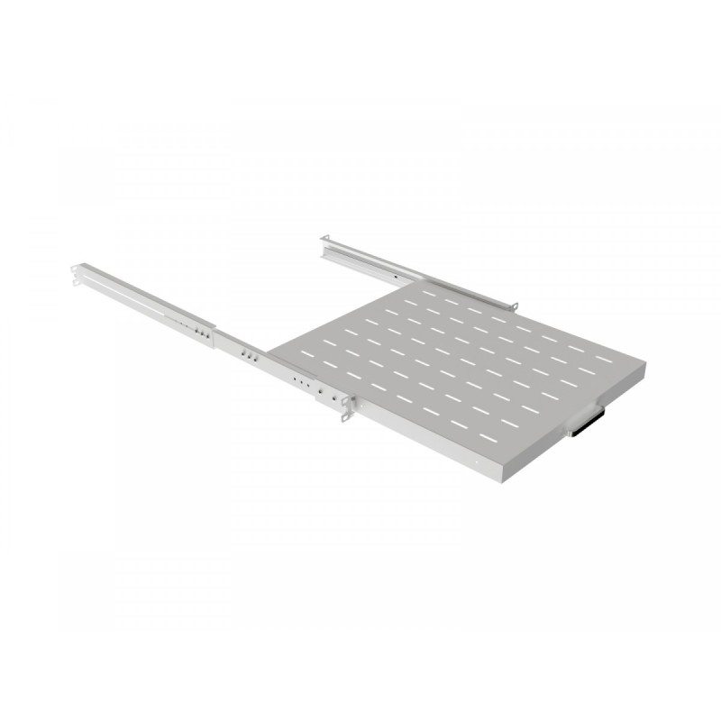Półka wysuwana do szaf rack 19 cali 500mm szara | PartsPC.pl