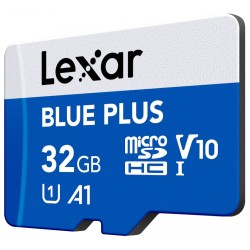 Karta pamięci microSDHC 32GB C10 A1 U3 V10 100MB/s Blue Plus | PartsPC.pl