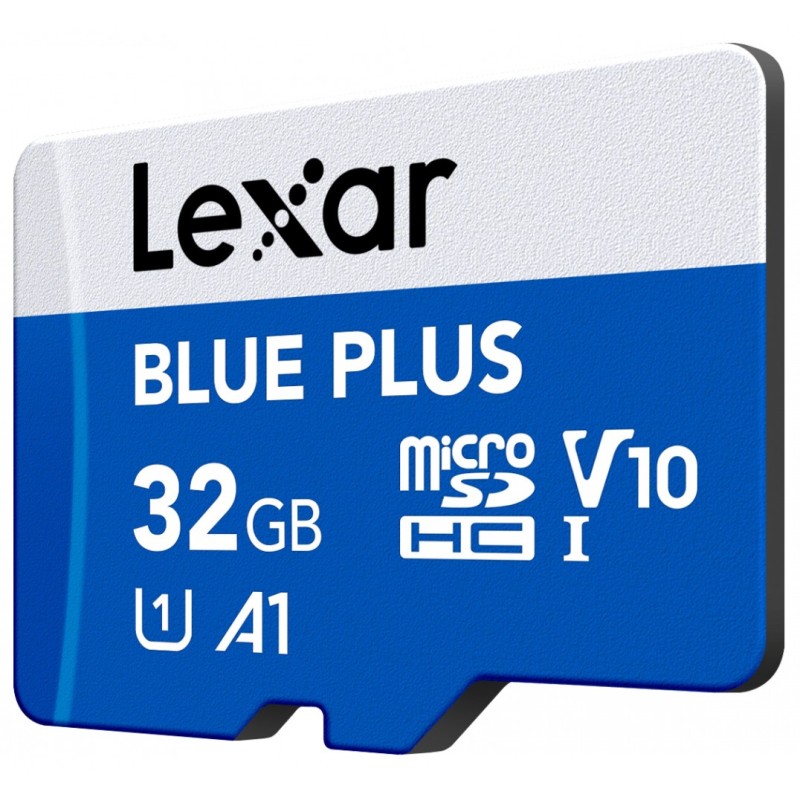 Karta pamięci microSDHC 32GB C10 A1 U3 V10 100MB/s Blue Plus | PartsPC.pl