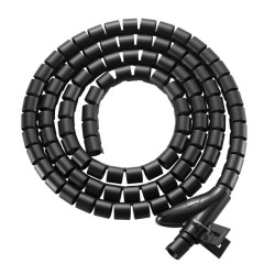 Maskownica kabli Maclean MCTV-899 B, 20mm x 1000mm, czarna | PartsPC.pl