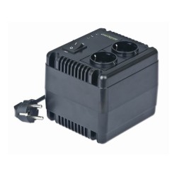 Stabilizator napięcia AVR, LED 230V, 1000VA, 2 x Schuko OUT | PartsPC.pl