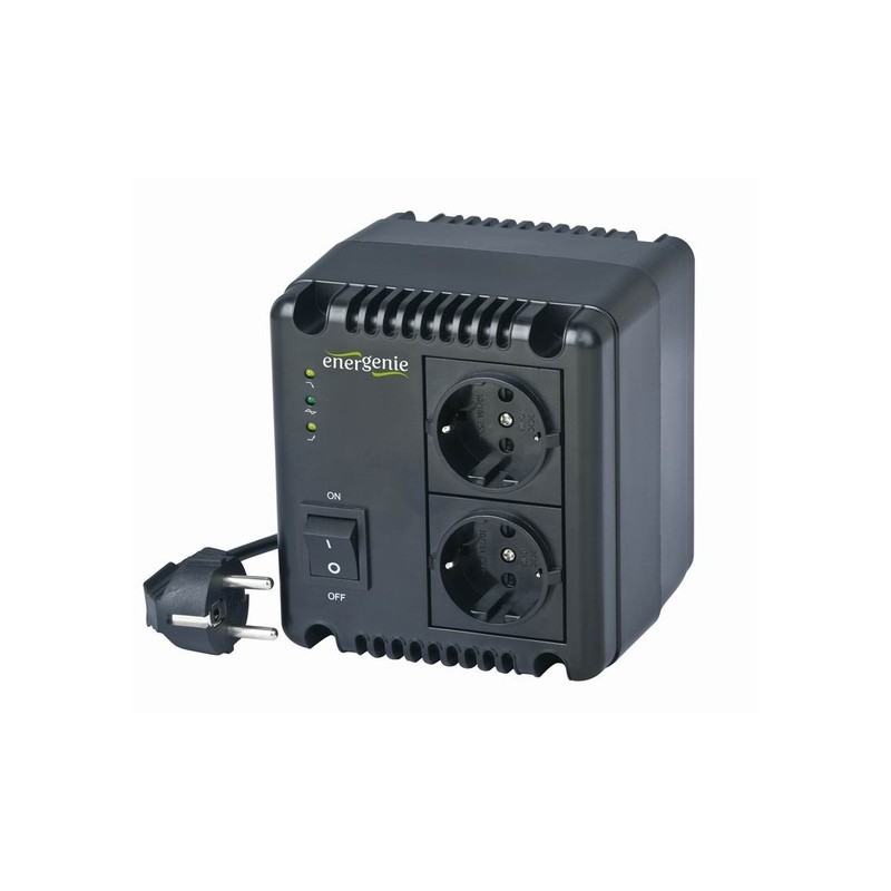 Stabilizator napięcia AVR, LED 230V, 1000VA, 2 x Schuko OUT | PartsPC.pl