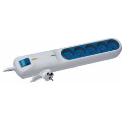 Listwa przeciwprzepięciowa LF 2001A, 3L, 5m szara | PartsPC.pl
