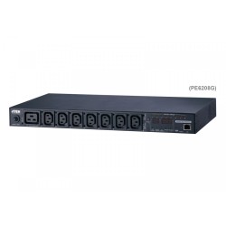 Listwa eco PDU 16A 1U 8-wyjściowe przełączalne z pomiarem | PartsPC.pl