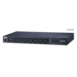 Listwa PDU 16A z pomiarem na gniazdo 8-wyjściowe | PartsPC.pl