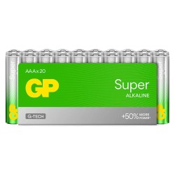 Baterie alkaliczne AAA / LR03 GP Super Alkaline - shrink 20 … | PartsPC.pl