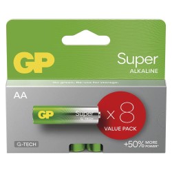 Baterie alkaliczne AA / LR6 GP Super Alkaline - blister 8 sz… | PartsPC.pl