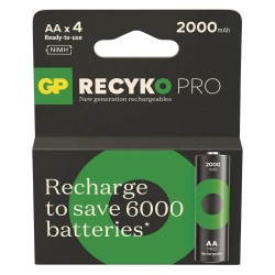 Akumulatorki AA/LR6 GP ReCyko Pro Ni-MH 2000mAh - blister 4 … | PartsPC.pl