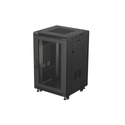 Szafa instalacyjna Rack Lanberg stojąca 19" 18U 600x600 czar… | PartsPC.pl