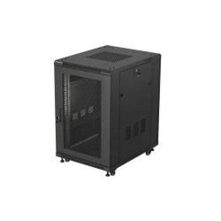 Szafa instalacyjna Rack Lanberg stojąca 19" 18U 600x800 czar… | PartsPC.pl