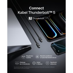 Belkin Connect Kabel Thunderbolt™ 5, 80 Gb/s, 240 W, 8K, 1 m | PartsPC.pl