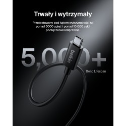Belkin Connect Kabel Thunderbolt™ 5, 80 Gb/s, 240 W, 8K, 1 m | PartsPC.pl