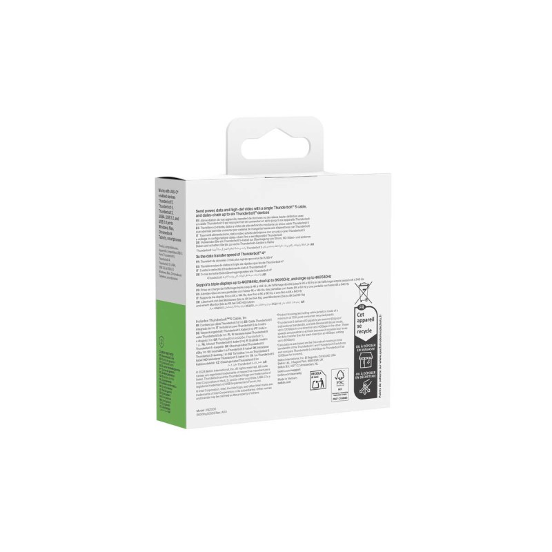 Belkin Connect Kabel Thunderbolt™ 5, 80 Gb/s, 240 W, 8K, 1 m | PartsPC.pl