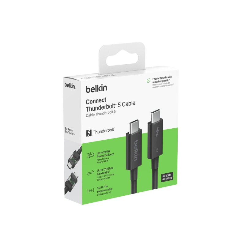 Belkin Connect Kabel Thunderbolt™ 5, 80 Gb/s, 240 W, 8K, 1 m | PartsPC.pl