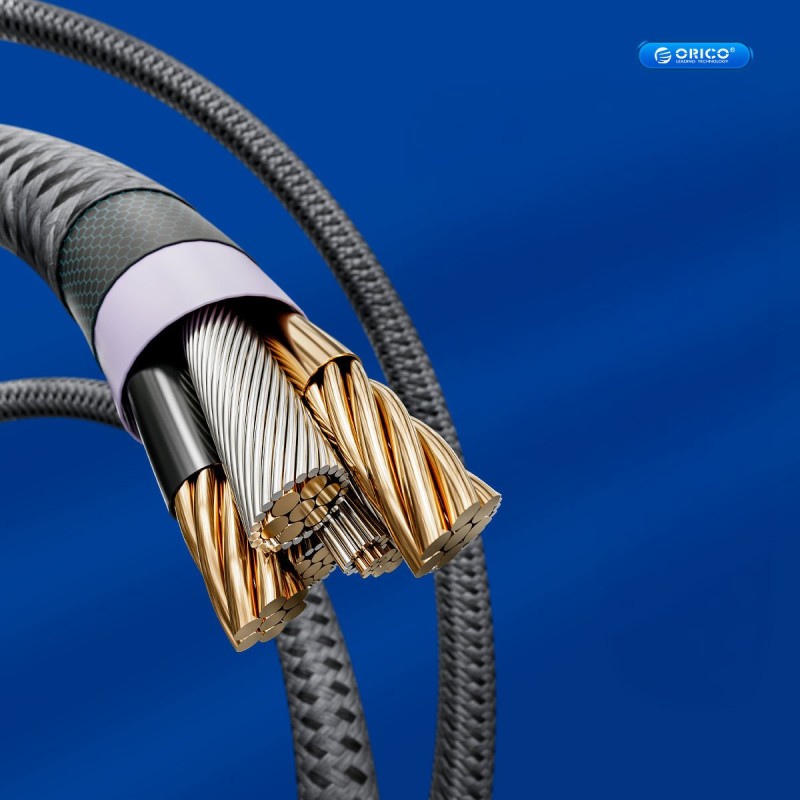 Orico Kabel USB-C do ładowania 60W, 1m, szary | PartsPC.pl