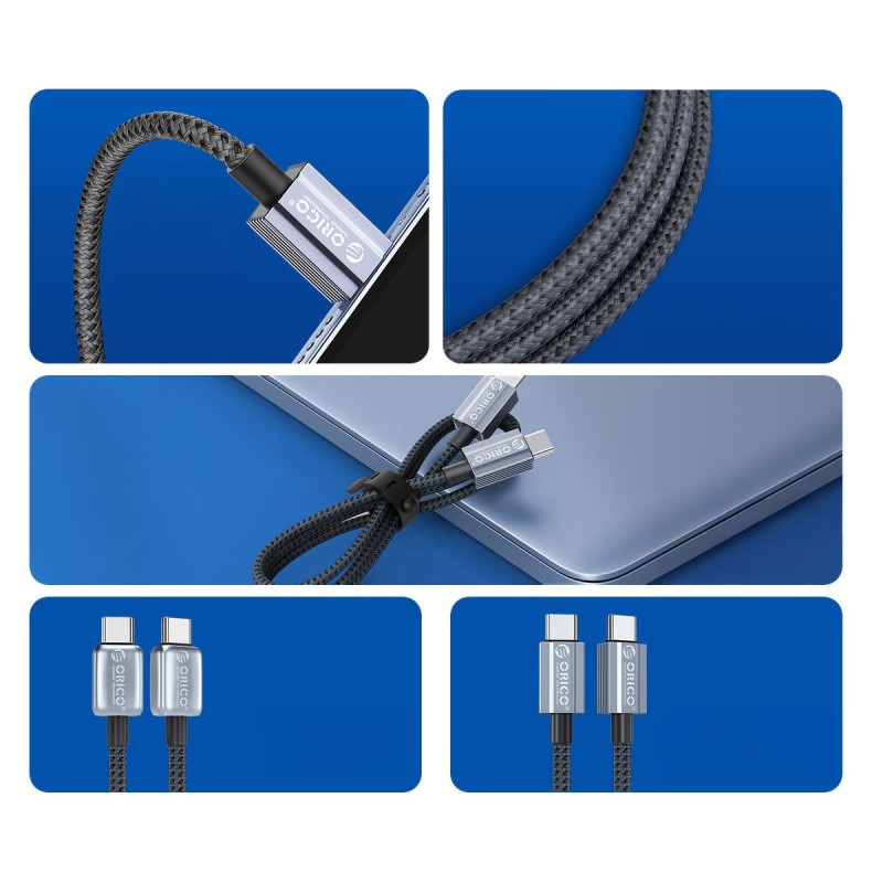 Orico Kabel USB-C do ładowania 60W, 1m, szary | PartsPC.pl