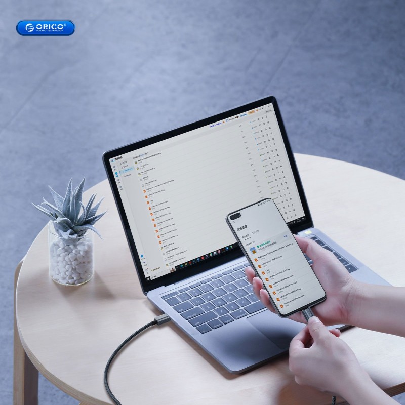 Orico Kabel USB-C do ładowania 60W, 1m, szary | PartsPC.pl