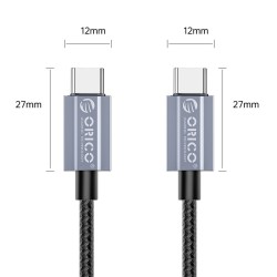 Orico Kabel USB-C do ładowania 60W, 1m, szary | PartsPC.pl