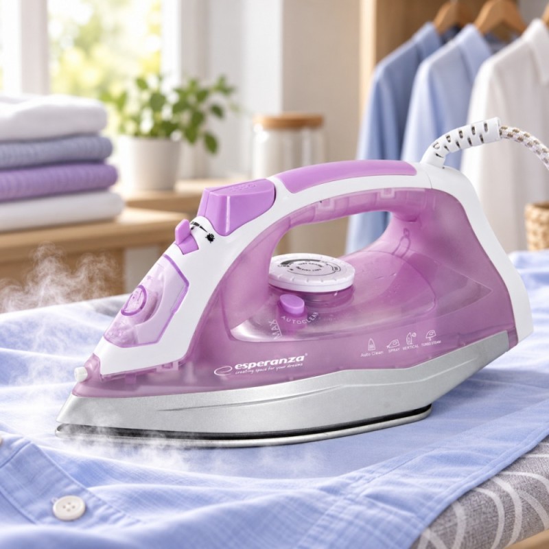 Esperanza Żelazko parowe Tulle Ceramic 2400W | PartsPC.pl