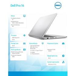 Laptop Dell Pro 14 PC14255/AMD Ryzen AI 5 PRO 340/16GB/512GB… | PartsPC.pl