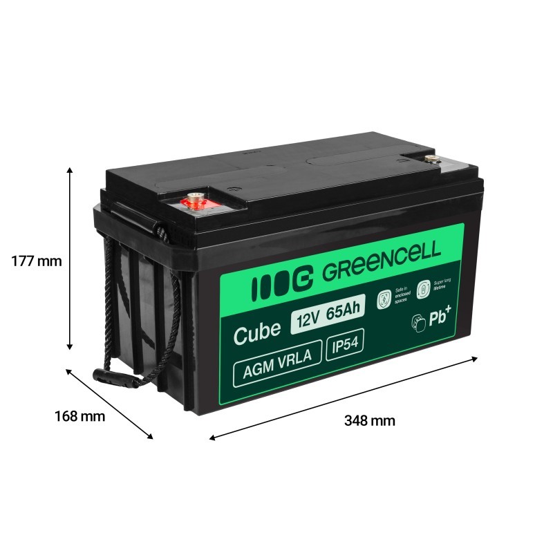 Akumulator AGM VRLA 12V 65Ah IP54 | PartsPC.pl