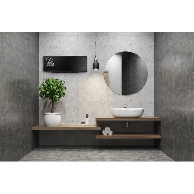 Grzejnik ceramiczny ścienny QH4001 czarny | PartsPC.pl