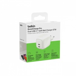 Ładowarka 67W PD PPS 2xUSB-C biała | PartsPC.pl