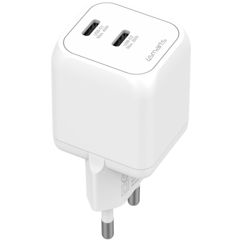 Ładowarka sieciowa 45W PD SiC Dual biała | PartsPC.pl