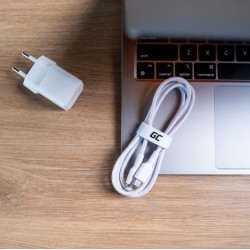 Kabel PowerStream USB-C do Lightning 1m MFI, PD, biały | PartsPC.pl