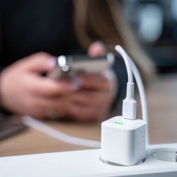 Kabel PowerStream USB-C do Lightning 1m MFI, PD, biały | PartsPC.pl