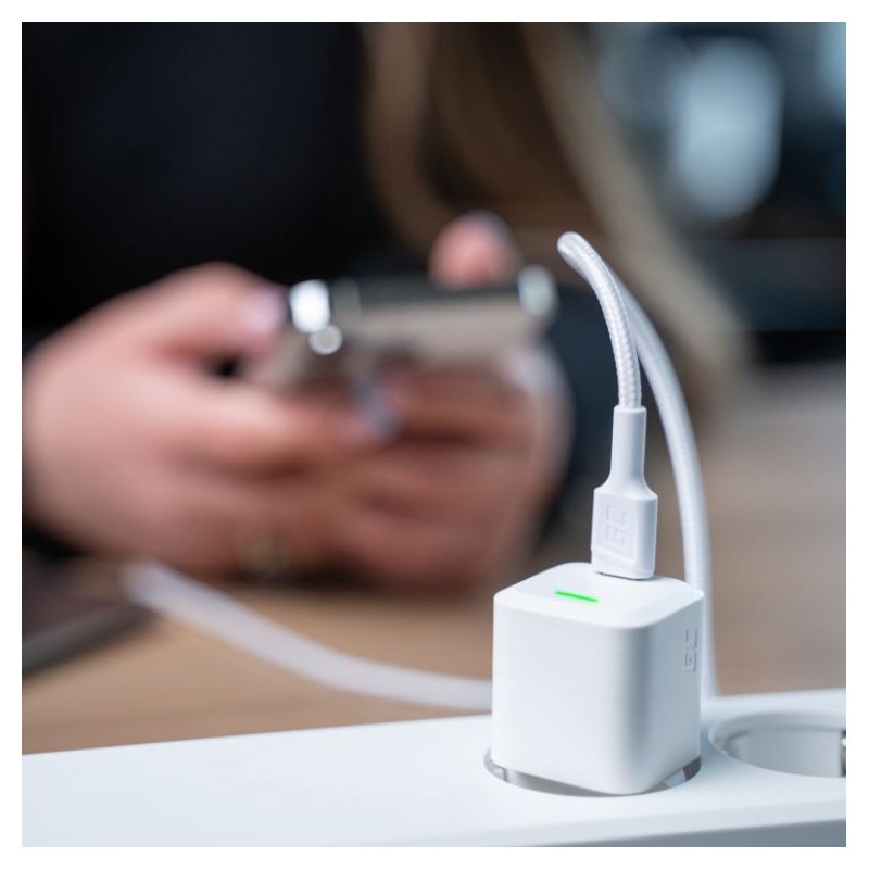 Kabel PowerStream USB-C do Lightning 1m MFI, PD, biały | PartsPC.pl