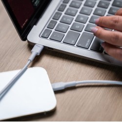 Kabel PowerStream USB-C do Lightning 1m MFI, PD, biały | PartsPC.pl