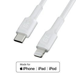 Kabel PowerStream USB-C do Lightning 1m MFI, PD, biały | PartsPC.pl