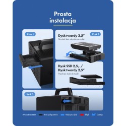 Obudowa IB-3710-C31 10xHDD 2,5"/3,5" SATA, Single Mode, HOST… | PartsPC.pl
