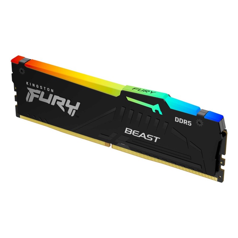 Pamięć DDR5 Kingston FURY Beast RGB 32GB (1x32GB) 5600MHz CL… | PartsPC.pl
