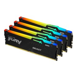 Pamięć DDR5 Kingston FURY Beast RGB 64GB (4x16GB) 5600MHz CL… | PartsPC.pl