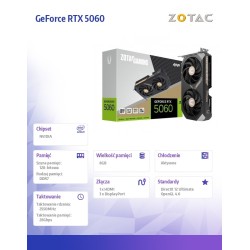 ZOTAC Karta graficzna GeForce RTX 5060 AMP 8GB GDDR7 128bit … | PartsPC.pl