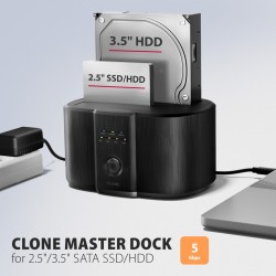 ADSA-SC Stacja dokująca, USB 3.2 Gen 1 - 2x SATA 6G 2.5"/3.5… | PartsPC.pl