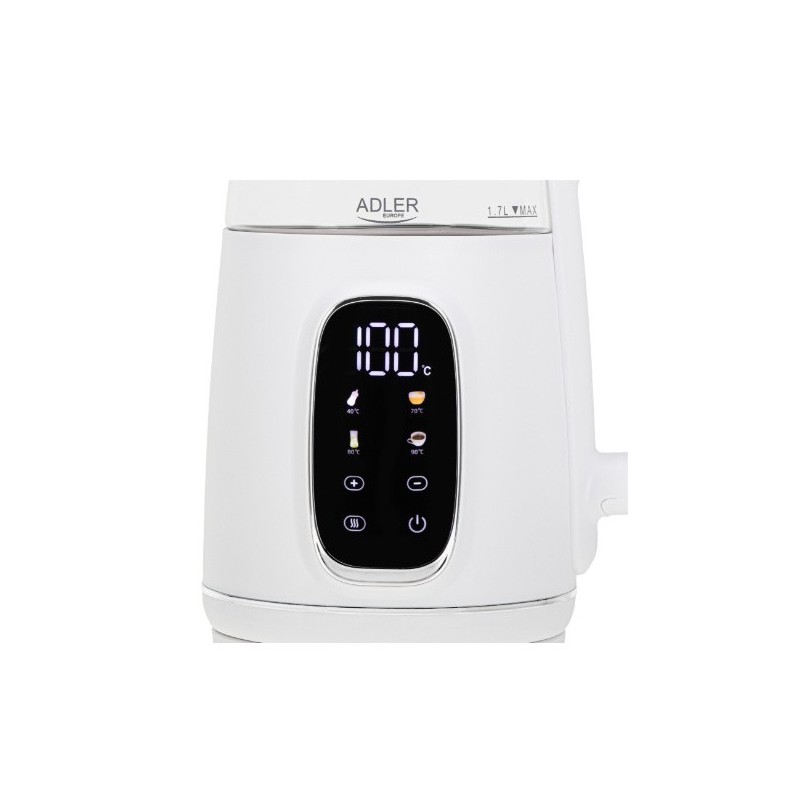 Czajnik 1,7l LED regulacją temperatury AD 1305WS | PartsPC.pl