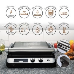 Grill elektryczny LED 2w1 AD 3059 | PartsPC.pl