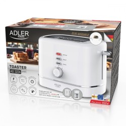 Toster z rusztem do bułek AD 3224W biały | PartsPC.pl