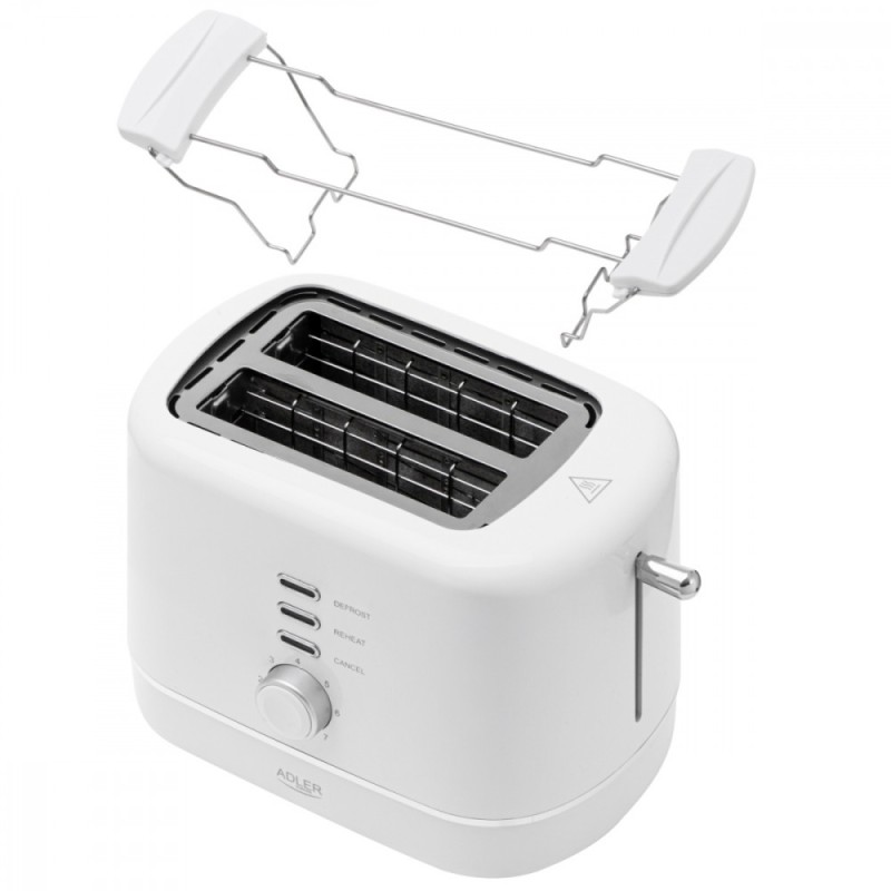 Toster z rusztem do bułek AD 3224W biały | PartsPC.pl