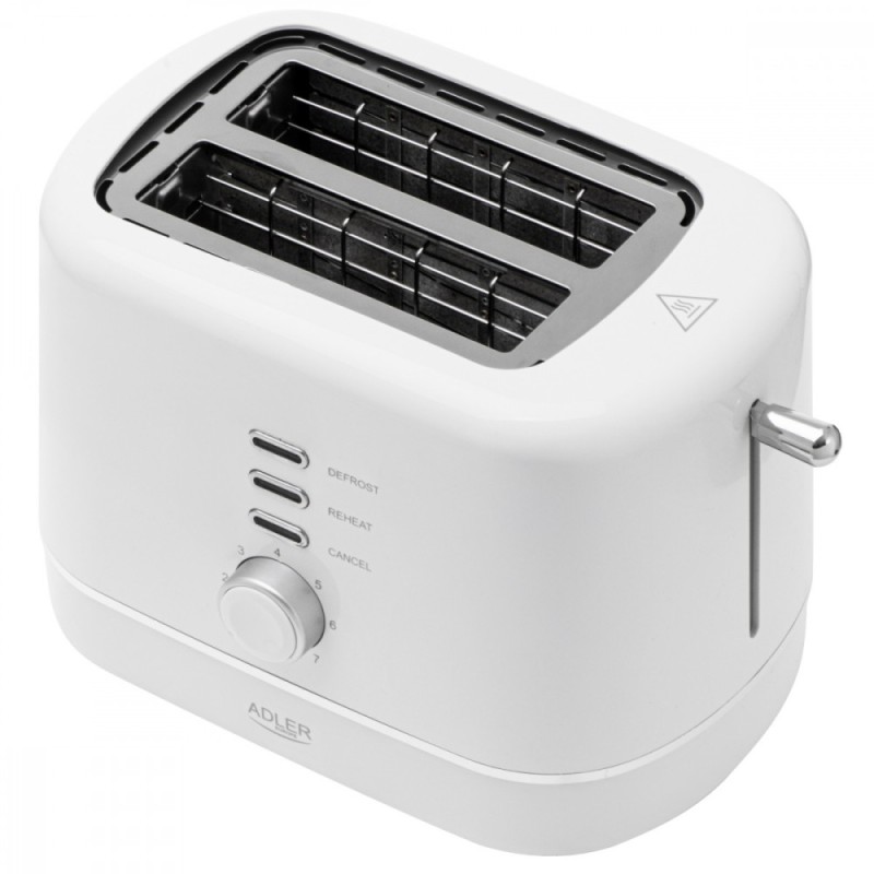 Toster z rusztem do bułek AD 3224W biały | PartsPC.pl