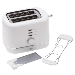 Toster z rusztem do bułek AD 3224W biały | PartsPC.pl