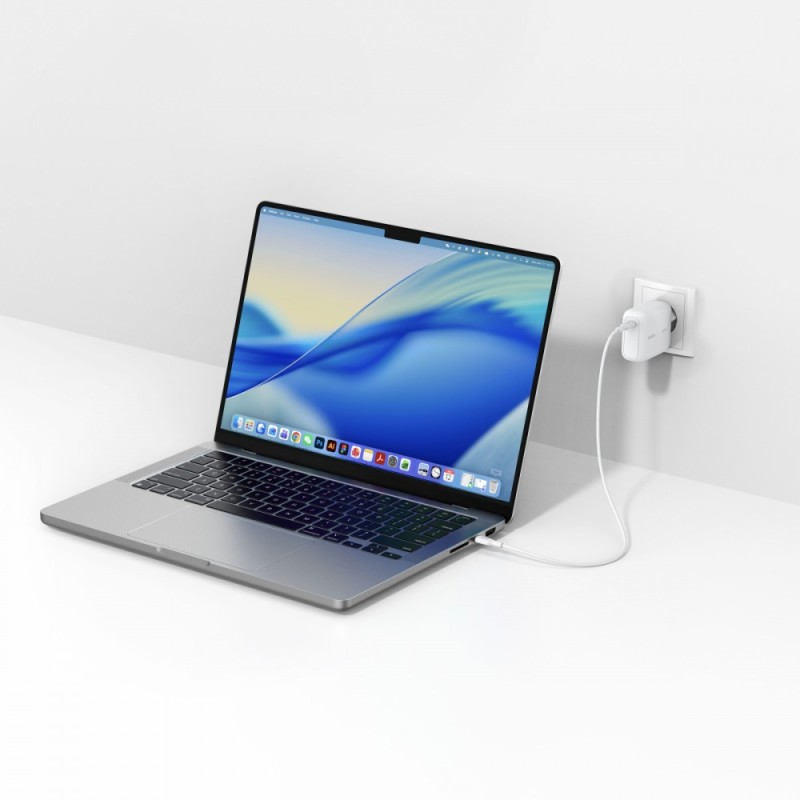Ładowarka 100W GaN składana wtyczka 1xUSB-C | PartsPC.pl