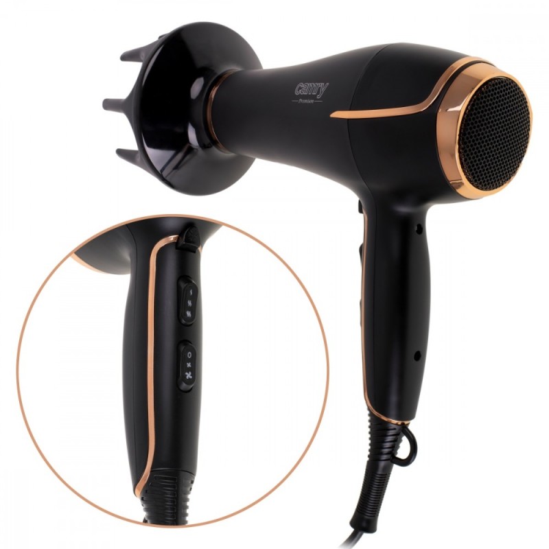 Suszarka do włosów 2200W+dyfuzor CR 2255 | PartsPC.pl
