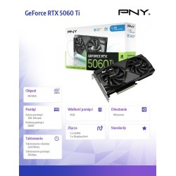 PNY Karta graficzna GeForce RTX 5060 Ti OC 8GB VCG5060T8DFXP… | PartsPC.pl
